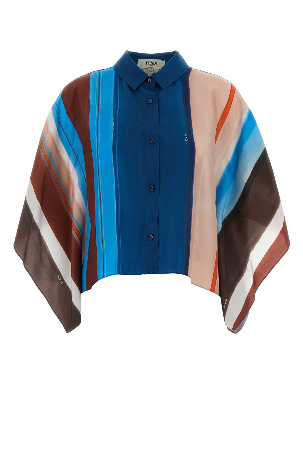Fendi Women Printed Silk Shirt FENDI