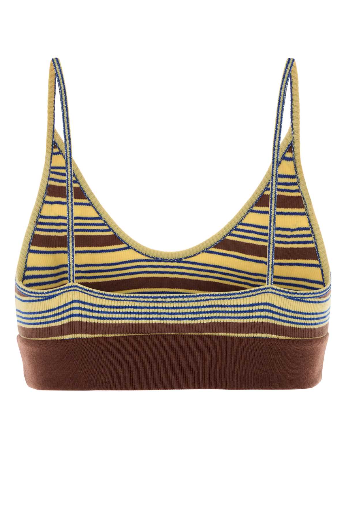 Fendi Women Embroidered Stretch Cotton Crop-Top FENDI