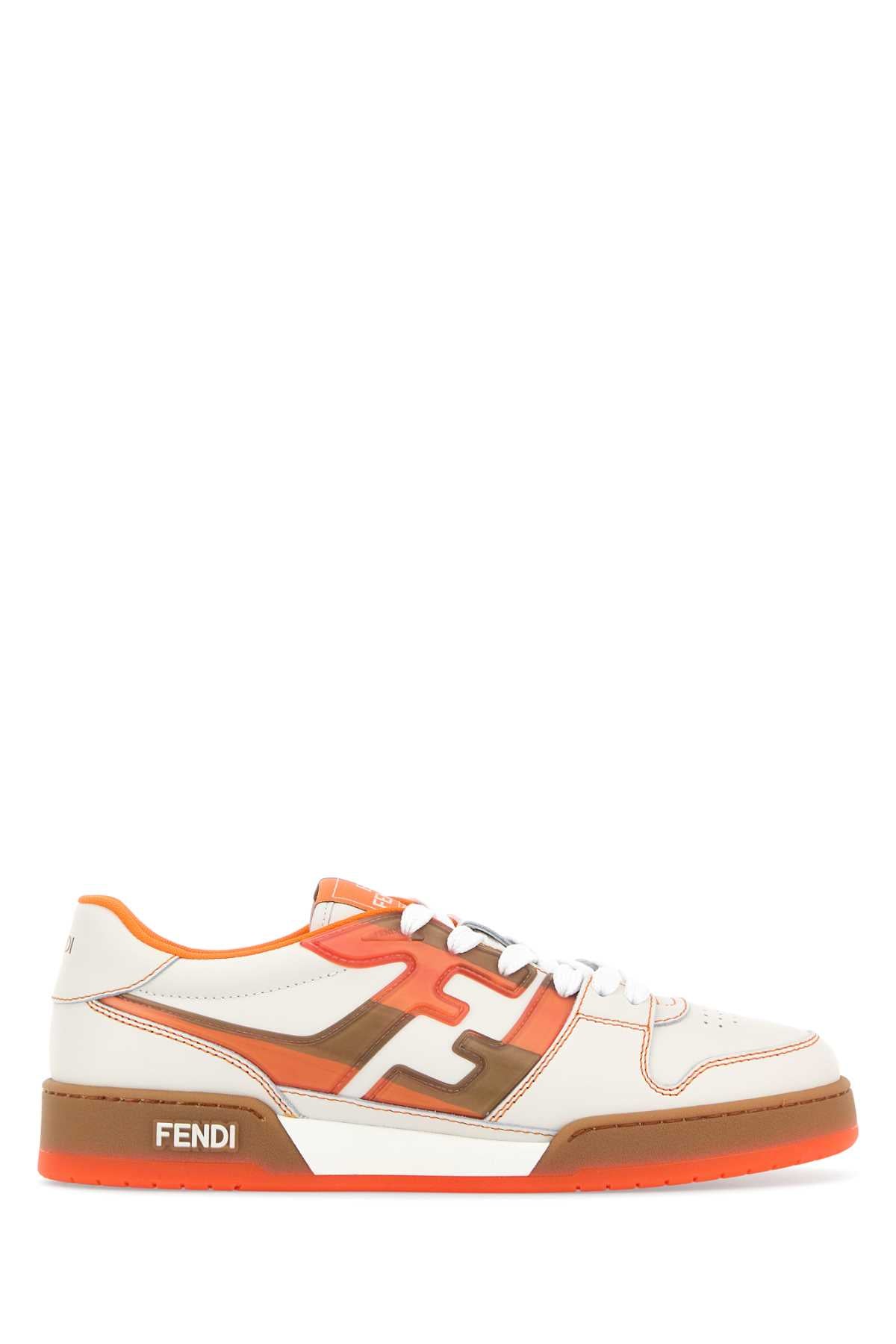 Fendi Men Multicolor Leather Fendi Match Sneakers FENDI