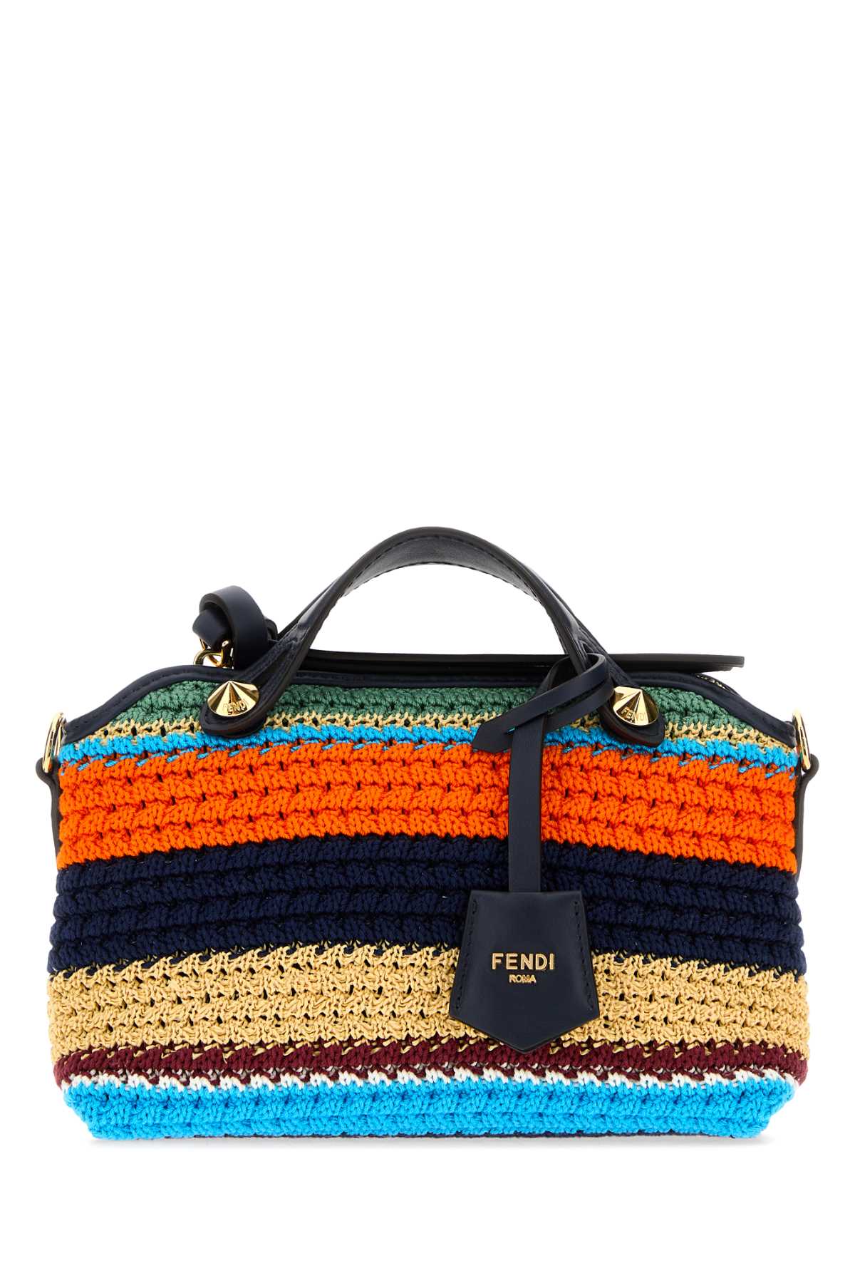 Fendi Women Embroidered Crochet Mini By The Way Soft Handbag FENDI