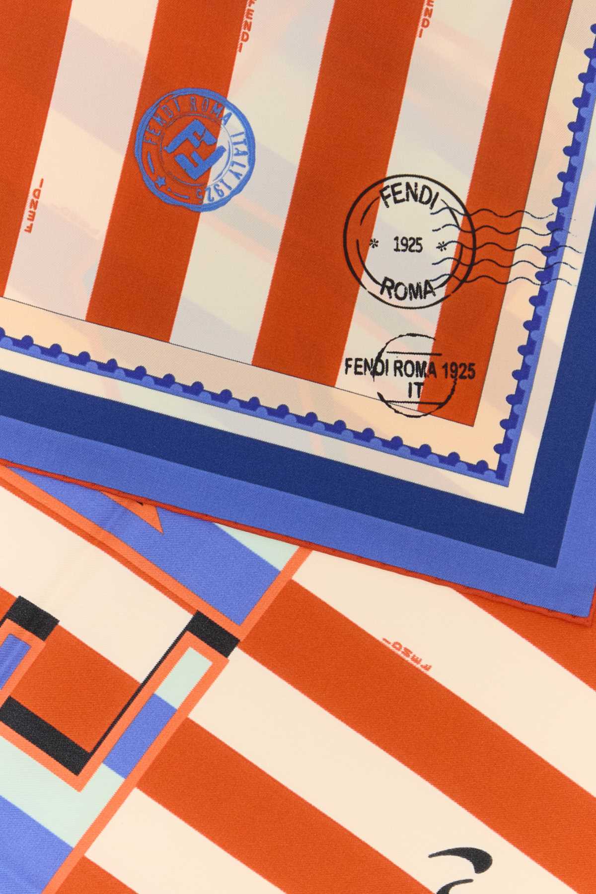 Fendi Women Printed Silk Foulard FENDI