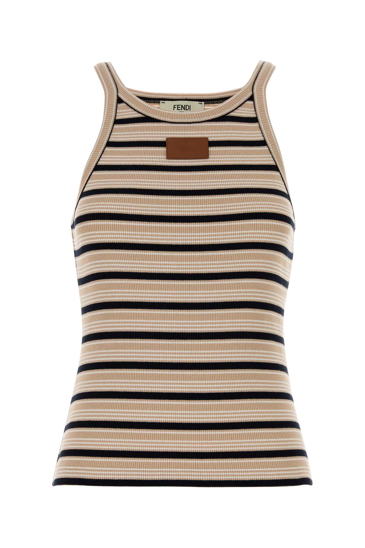 Fendi Women Embroidered Cotton Tank Top FENDI