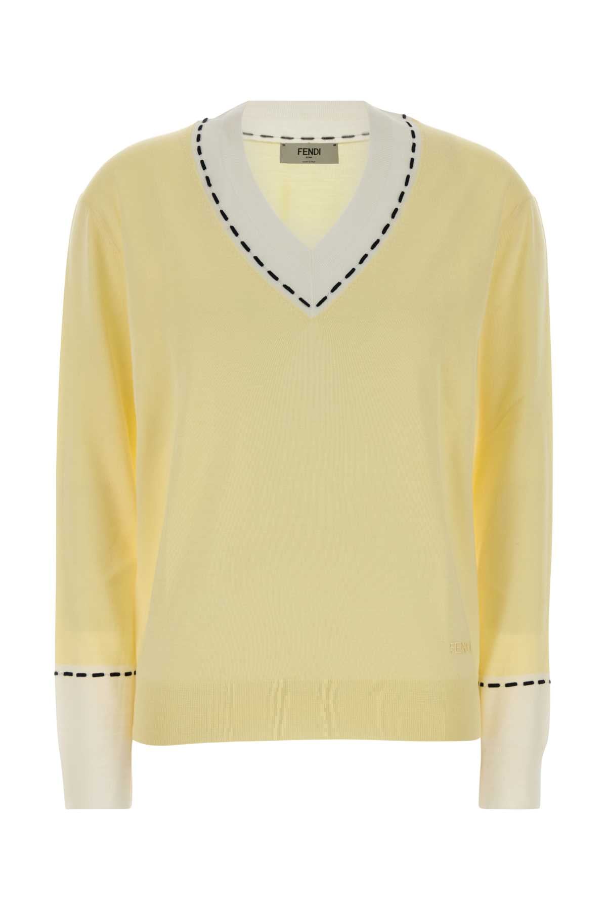Fendi Women Yellow Wool Blend Sweater FENDI