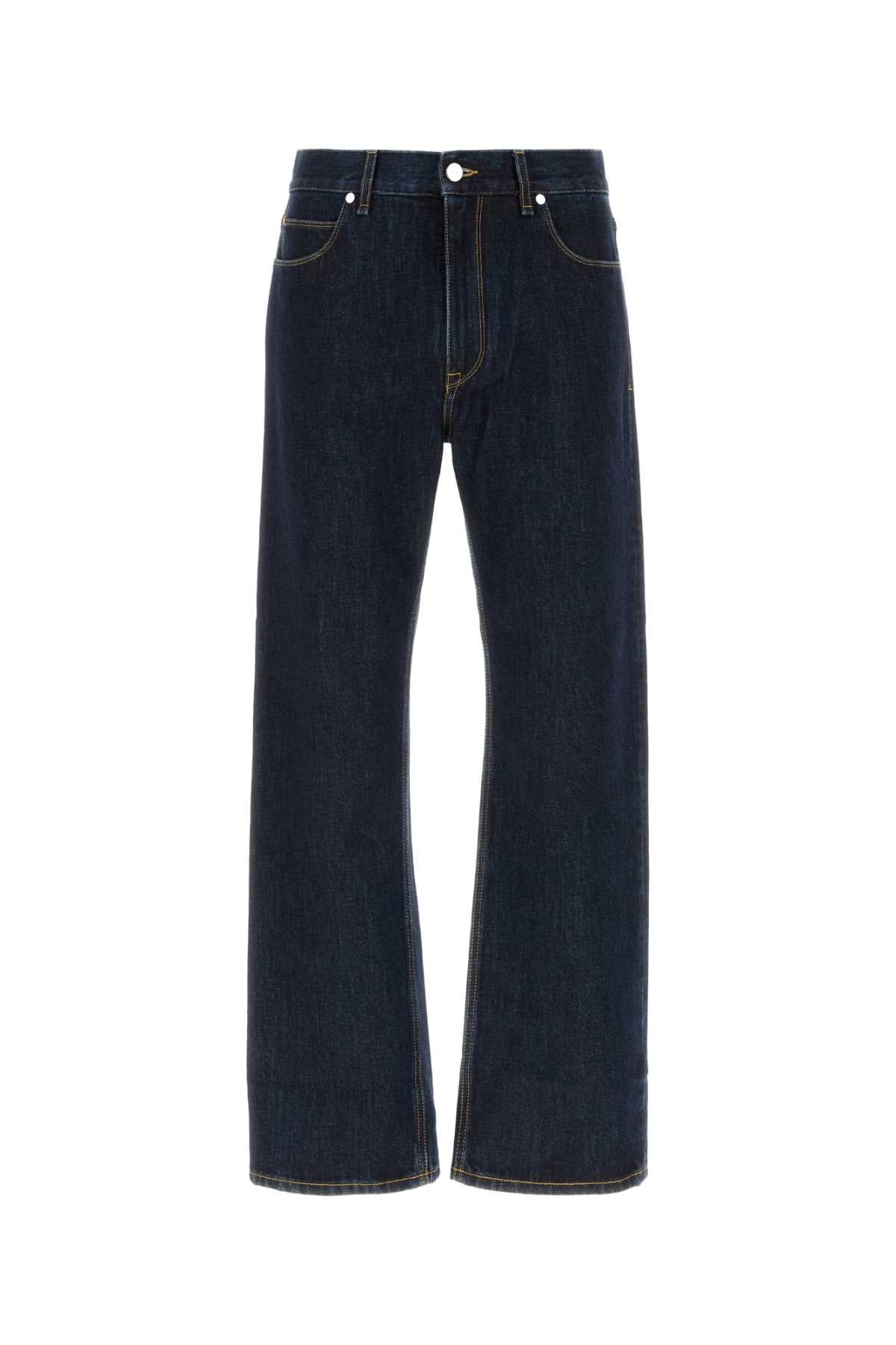 Fendi Men Dark Blue Denim Jeans FENDI