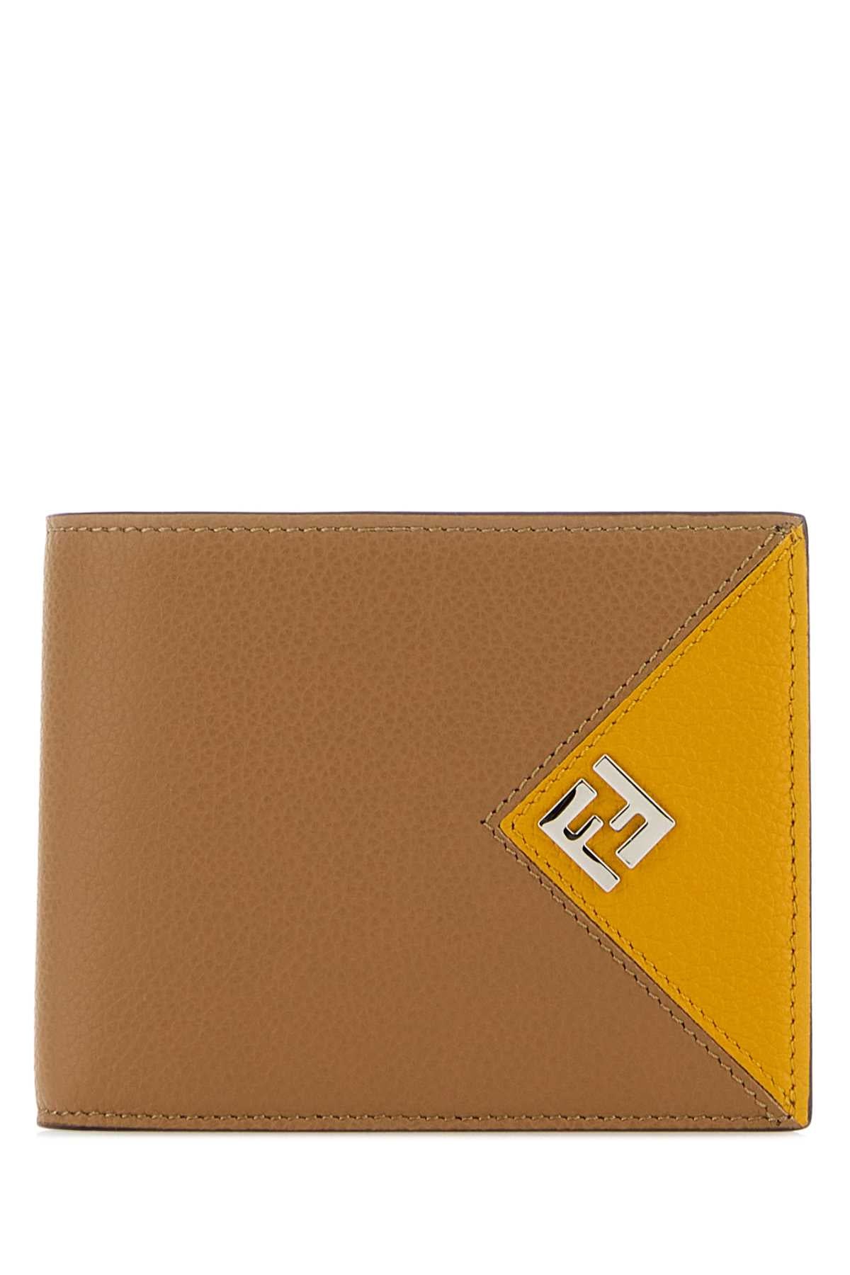 Fendi Men Beige Leather Wallet FENDI