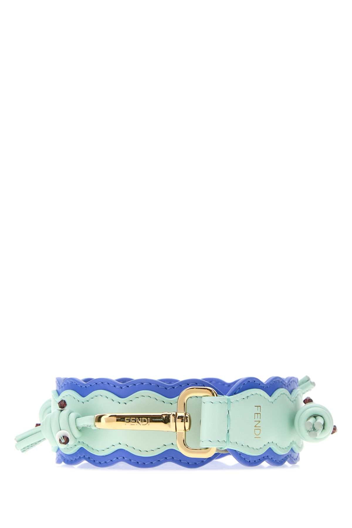 Fendi Women Two-Tone Leather Mini You Shoulder Strap FENDI