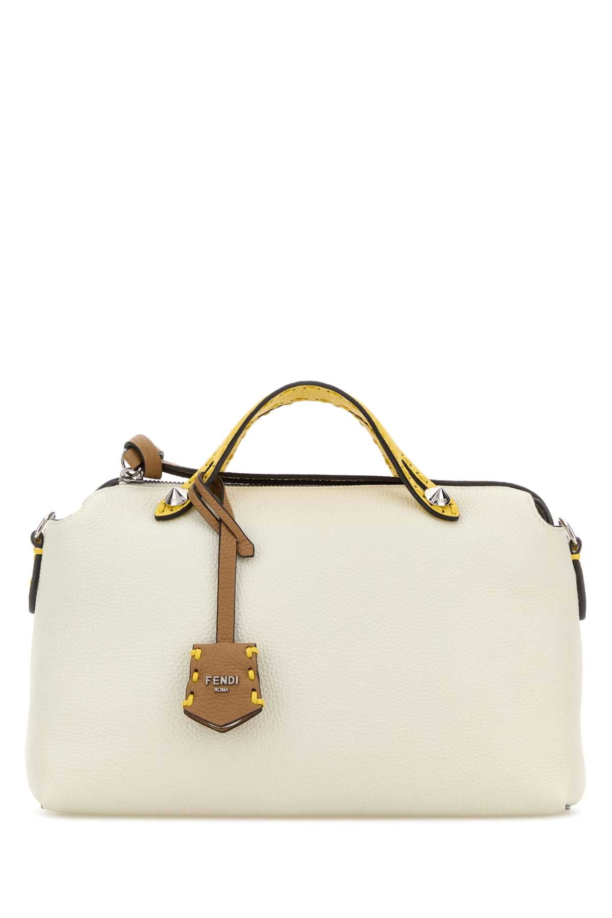 Fendi Women Ivory Leather Medium By The Way Handbag FENDI