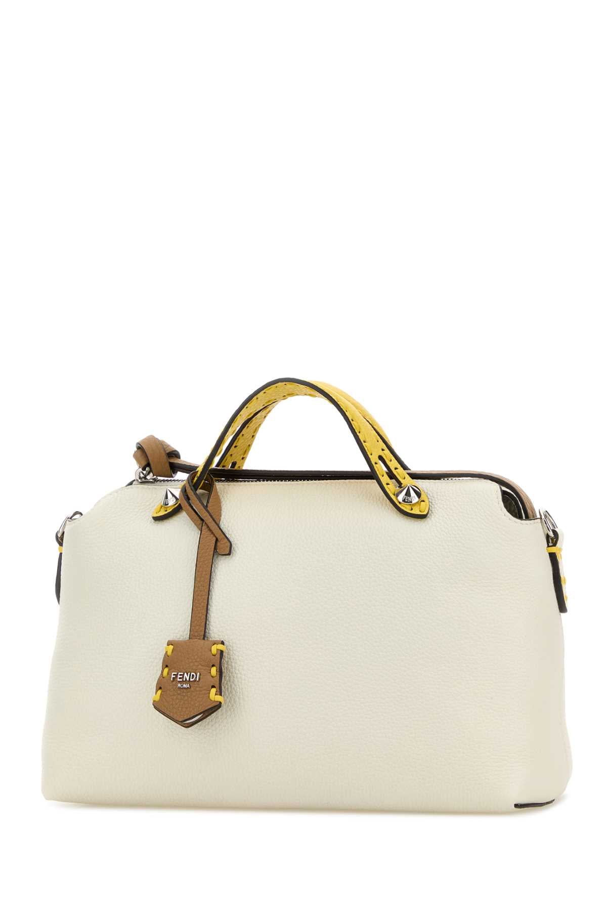 Fendi Women Ivory Leather Medium By The Way Handbag FENDI