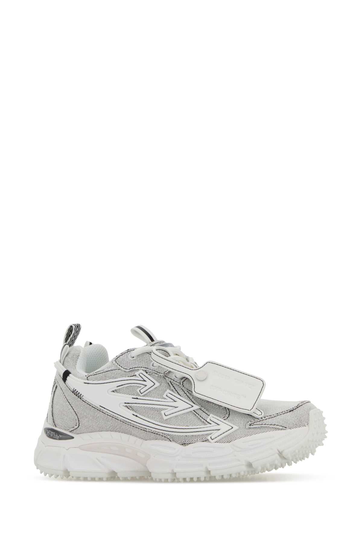 Off White Women Two-Tone Denim Sneakers OFF-WHITE