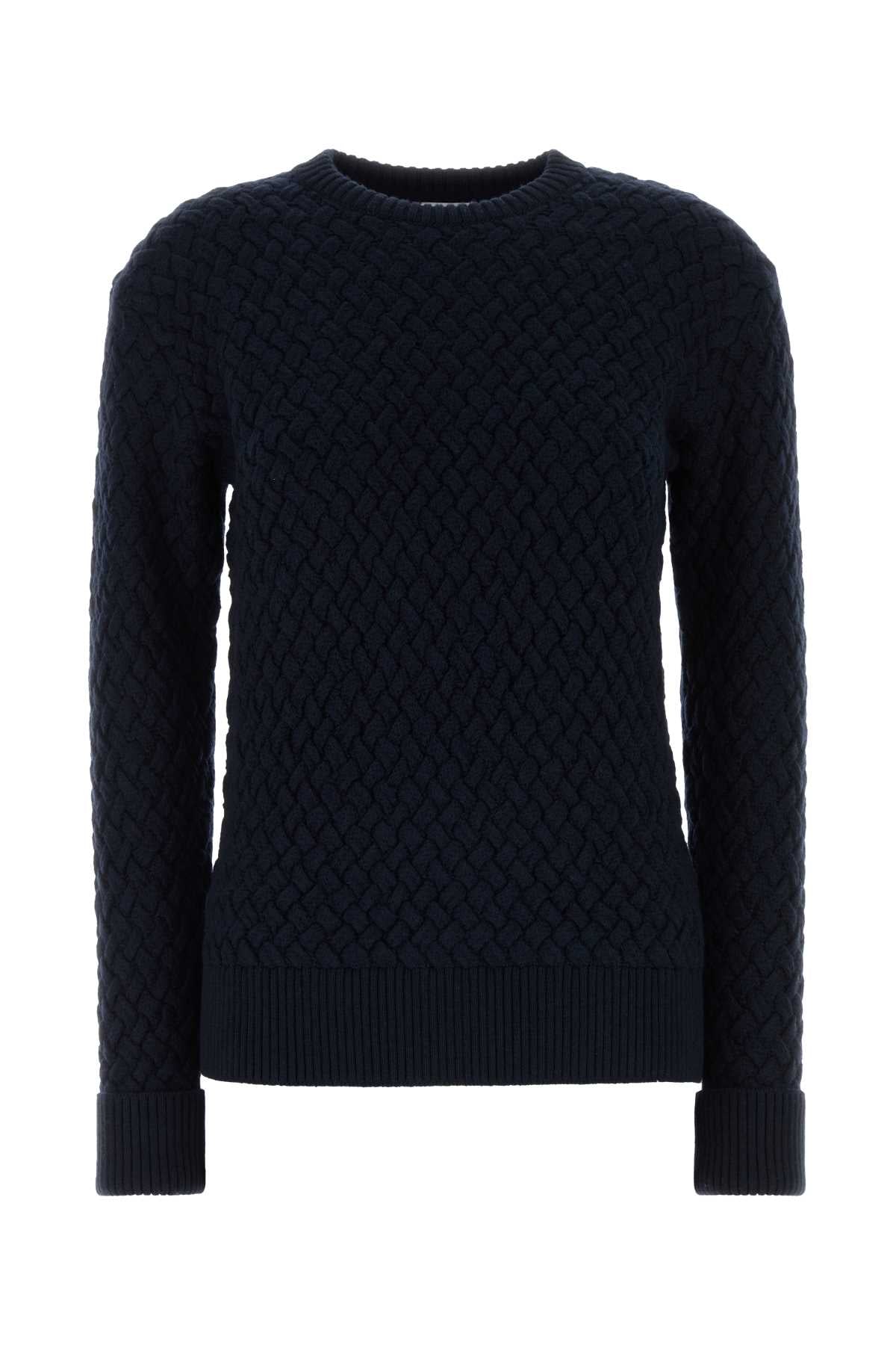 Bottega Veneta Women Navy Blue Wool Sweater BOTTEGA VENETA