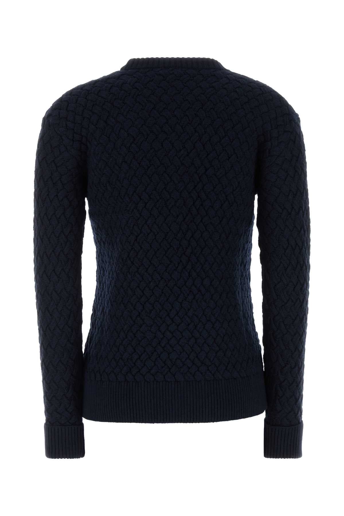 Bottega Veneta Women Navy Blue Wool Sweater BOTTEGA VENETA