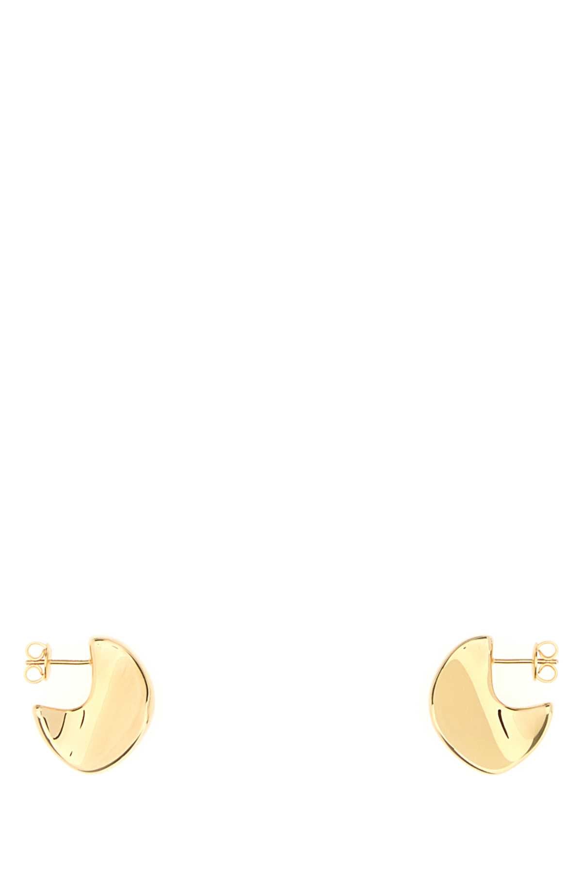 Bottega Veneta Women Gold Silver Small Disc Earrings BOTTEGA VENETA