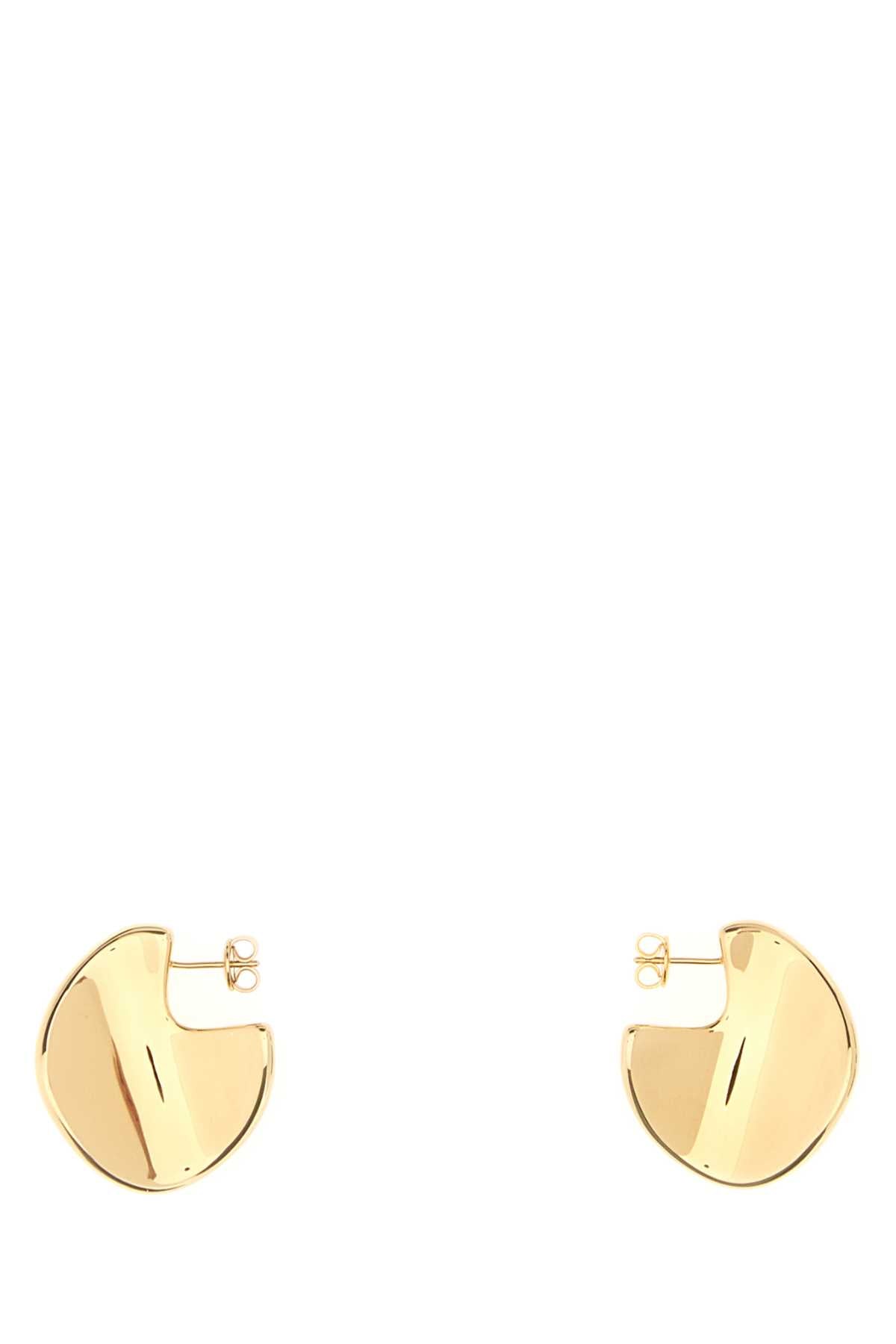 Bottega Veneta Women Gold Silver Medium Disc Earrings BOTTEGA VENETA
