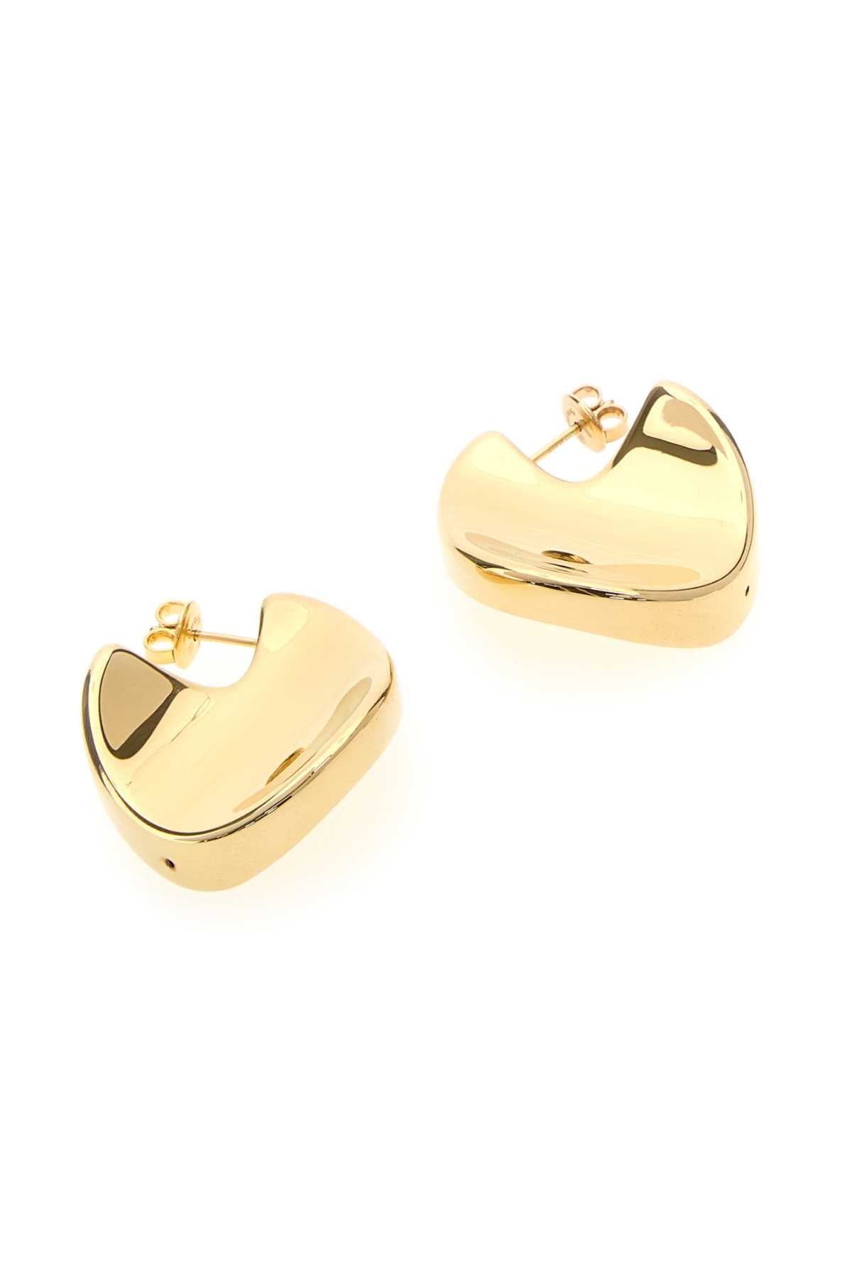 Bottega Veneta Women Gold Silver Medium Disc Earrings BOTTEGA VENETA