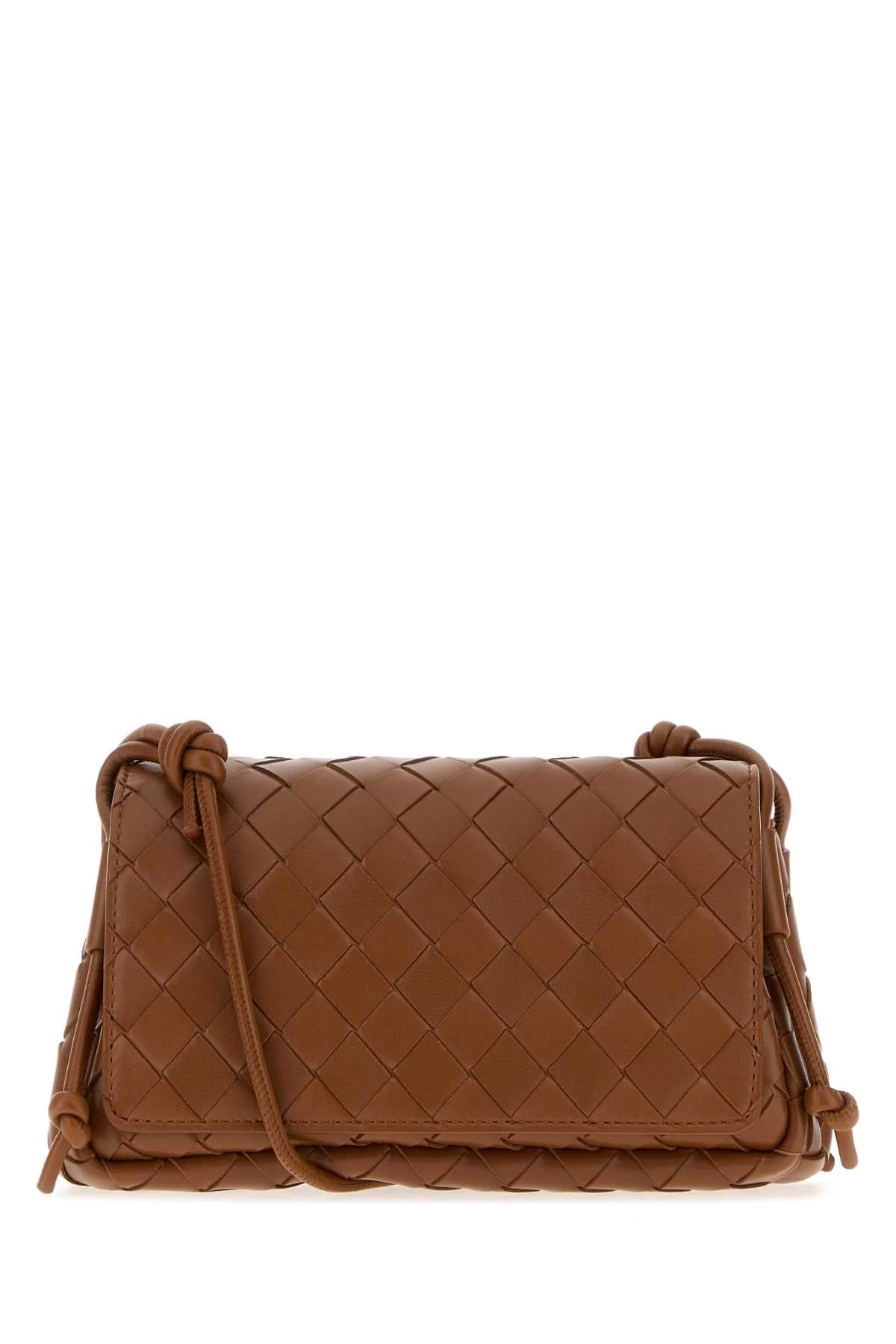 Bottega Veneta Women Brown Nappa Leather Notturno Crossbody Bag BOTTEGA VENETA
