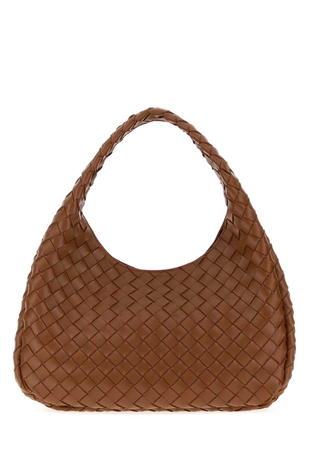 Bottega Veneta Women Caramel Leather Campana Shoulder Bag BOTTEGA VENETA