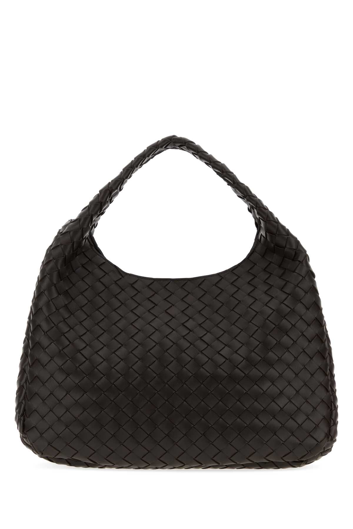Bottega Veneta Women Dark Brown Leather Large Campana Shoulder Bag BOTTEGA VENETA