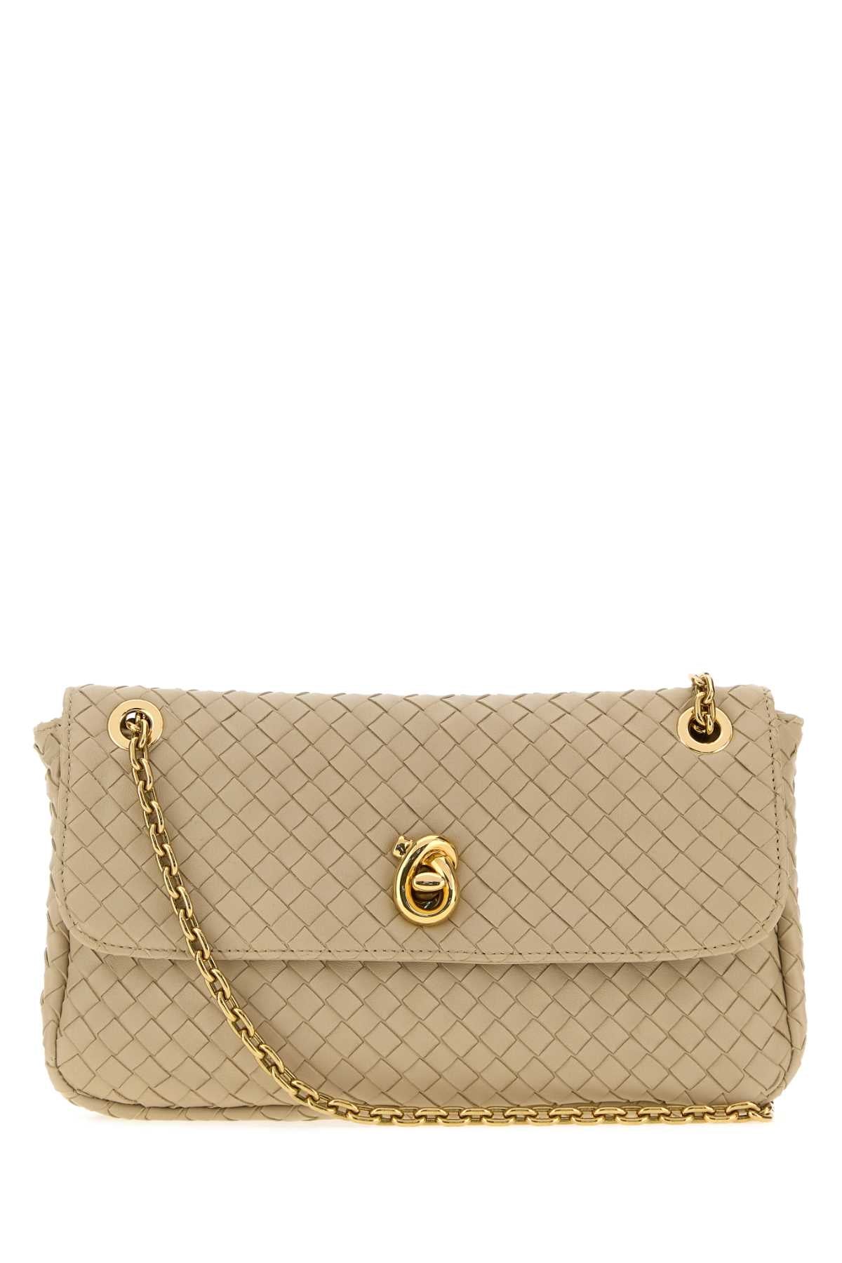 Bottega Veneta Women Beige Leather Madison Shoulder Bag BOTTEGA VENETA