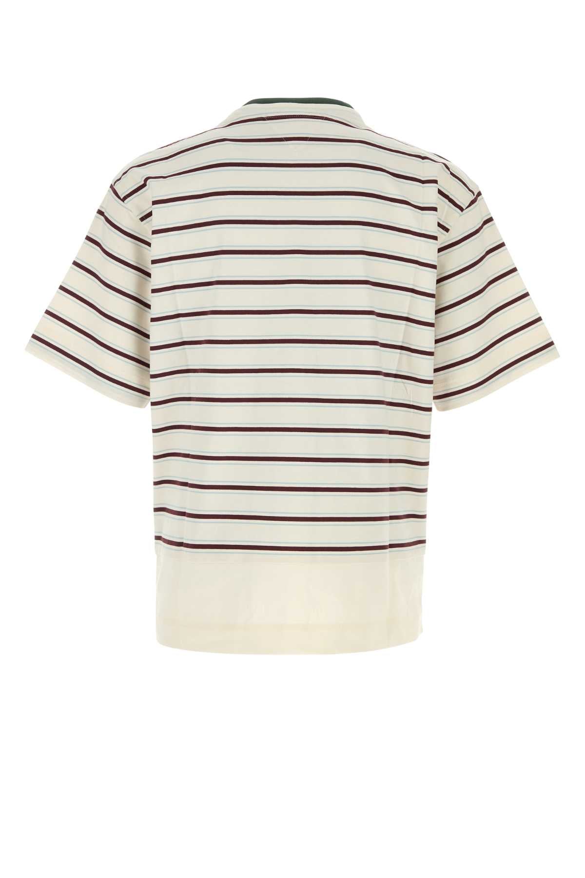 Bottega Veneta Men Embroidered Cotton T-Shirt
