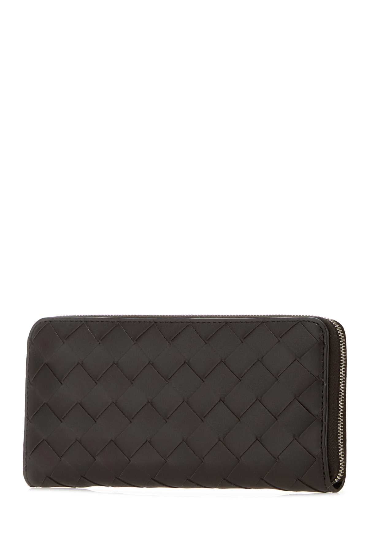 Bottega Veneta Men Dark Brown Leather Wallet BOTTEGA VENETA