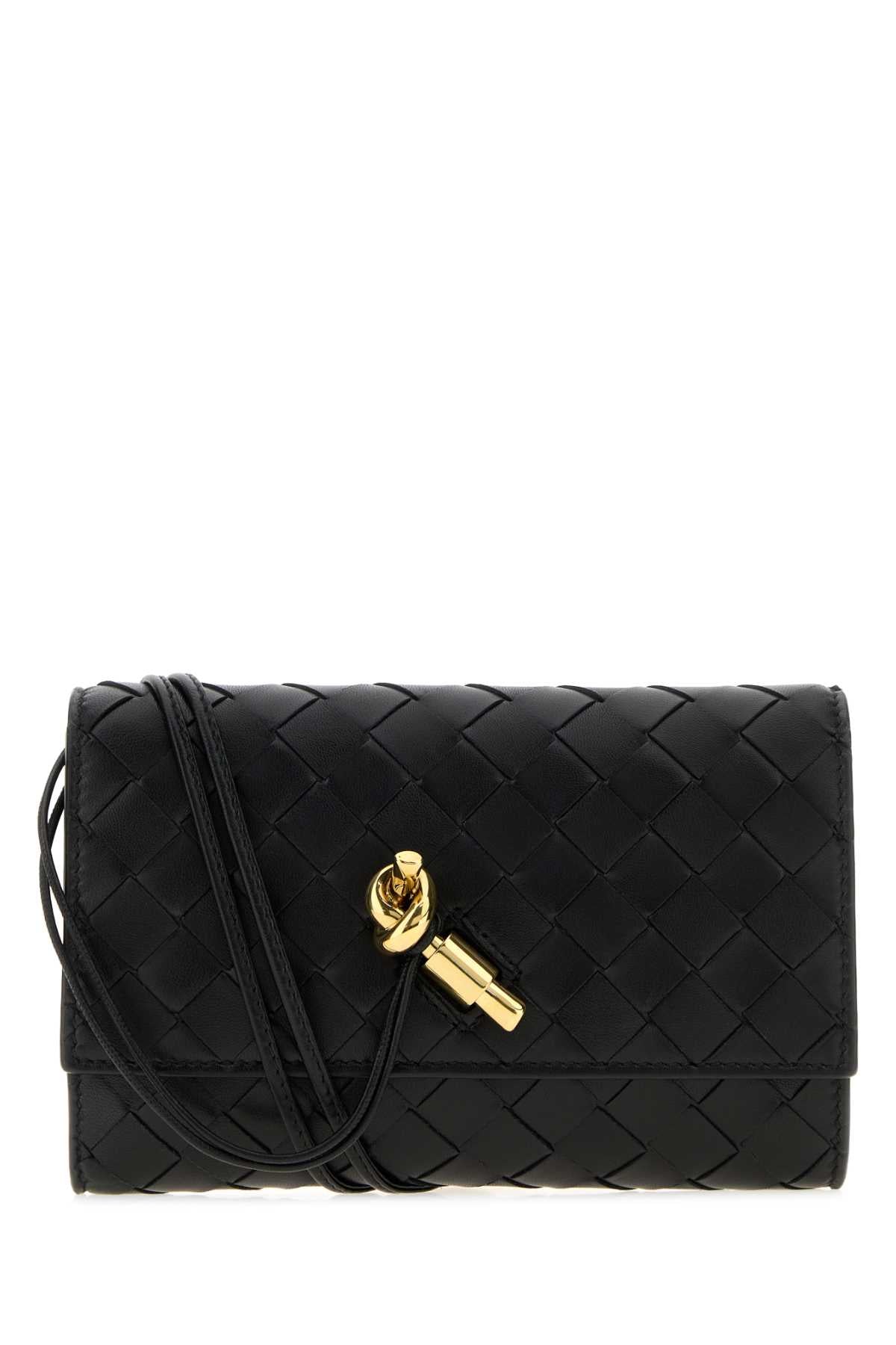 Bottega Veneta Women Black Nappa Leather Andiamo Crossbody Bag BOTTEGA VENETA