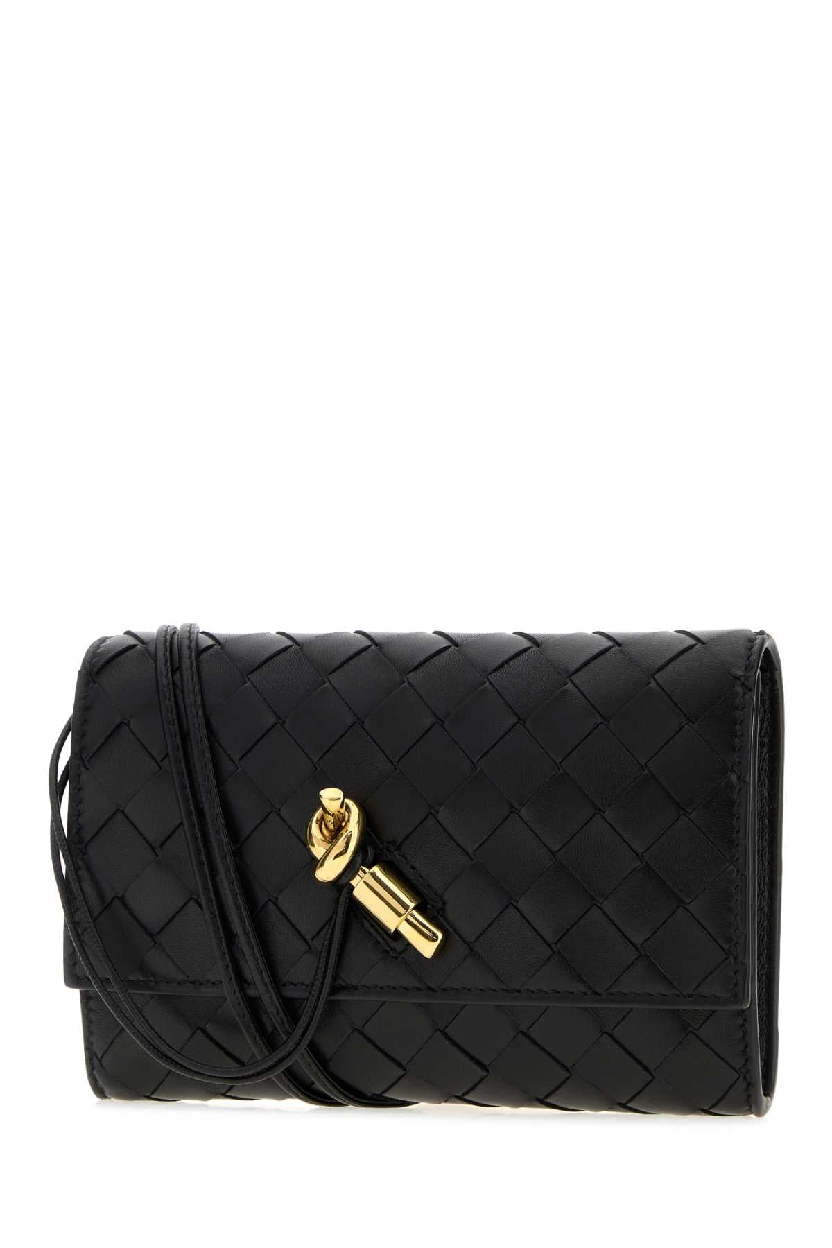 Bottega Veneta Women Black Nappa Leather Andiamo Crossbody Bag BOTTEGA VENETA