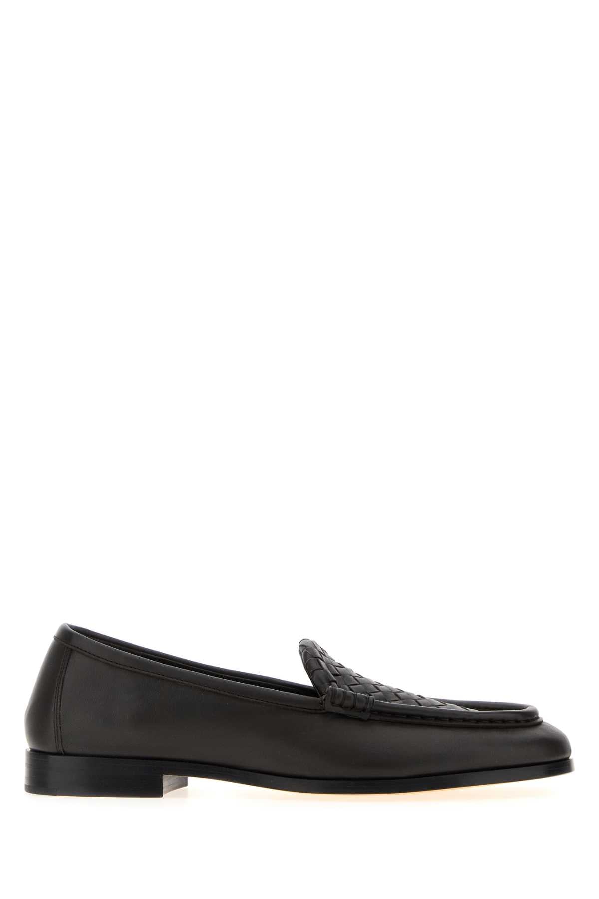 Bottega Veneta Women Dark Brown Leather Silenzio Loafers BOTTEGA VENETA