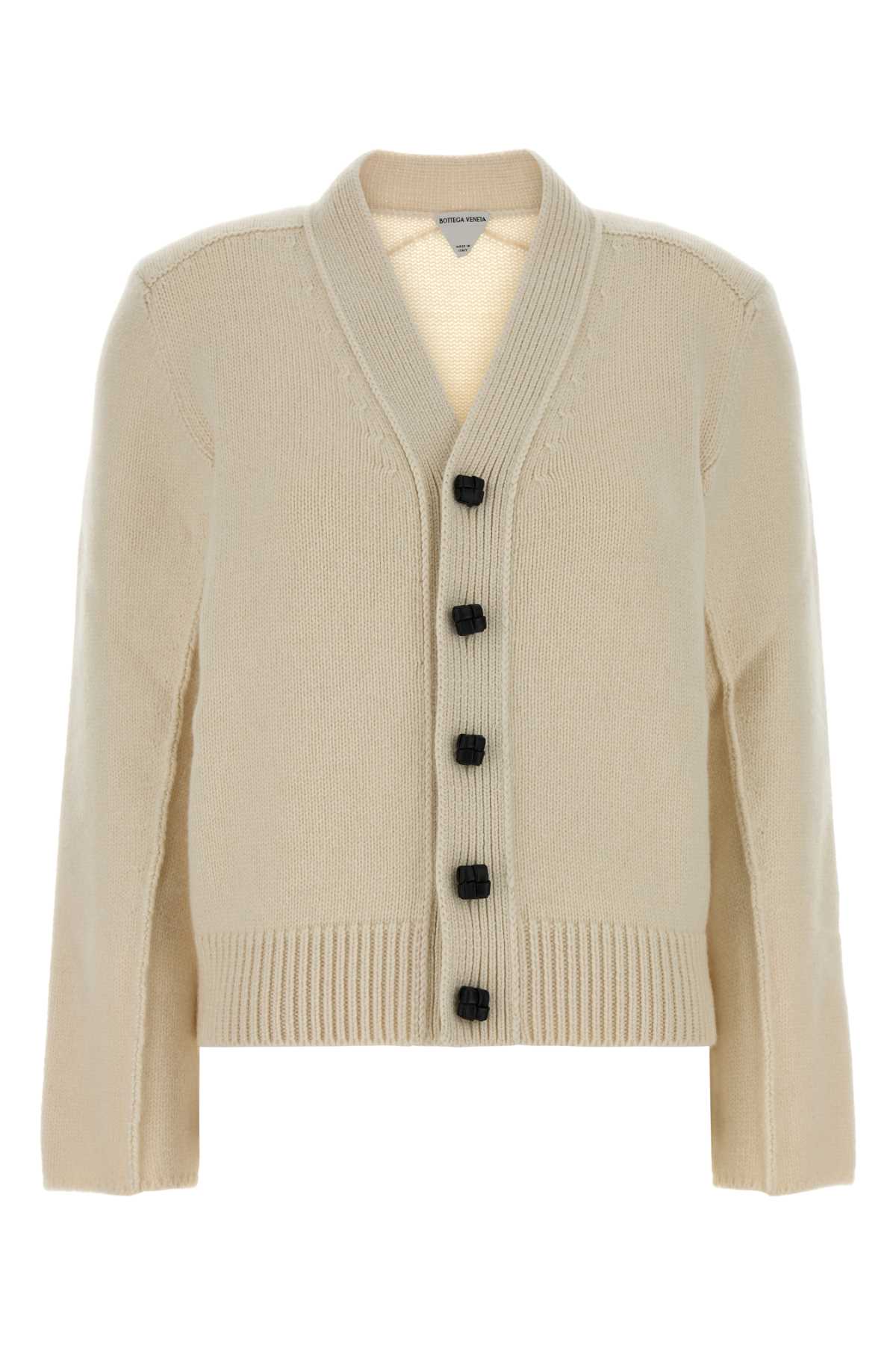 Bottega Veneta Women Ivory Wool Blend Cardigan BOTTEGA VENETA
