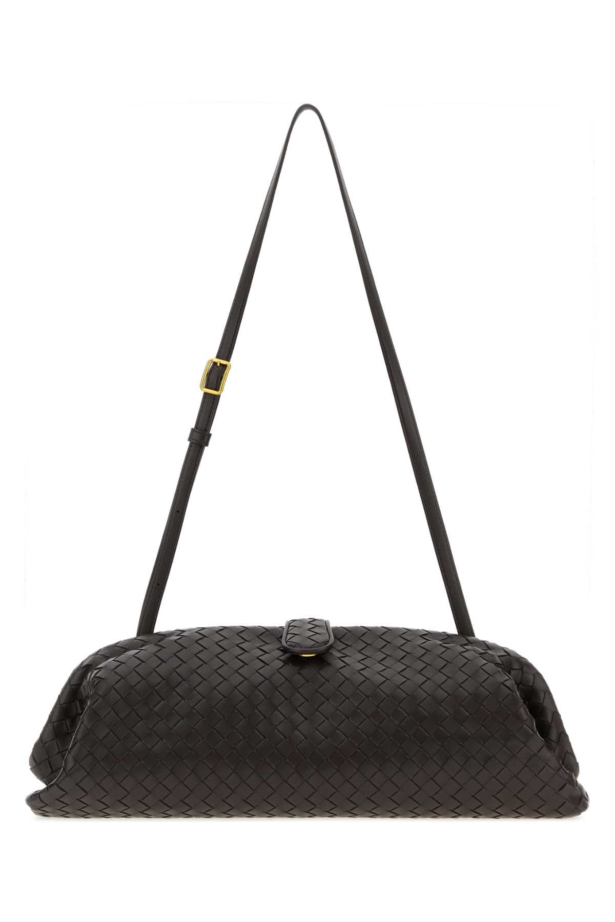 Bottega Veneta Women Dark Brown Leather Lauren 1979 Clutch BOTTEGA VENETA