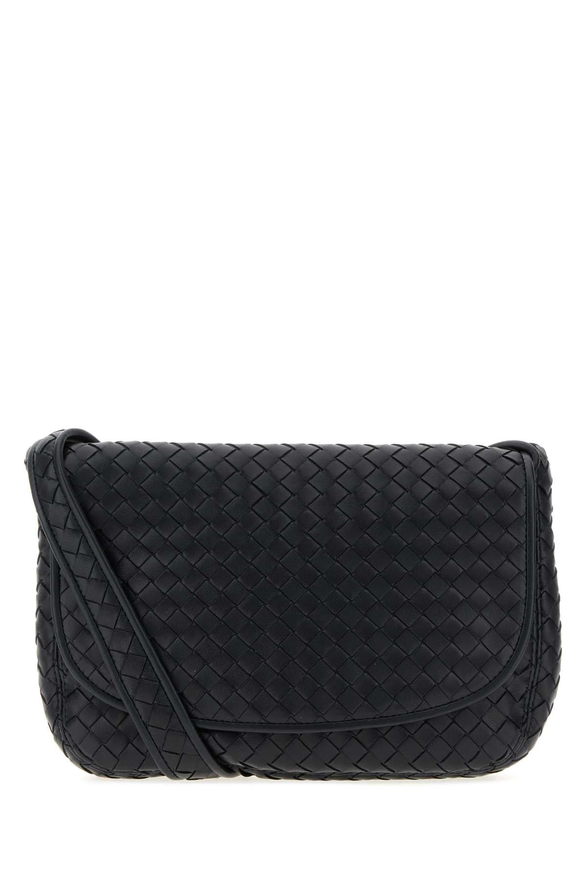 Bottega Veneta Men Midnight Blue Leather Crossbody Bag BOTTEGA VENETA