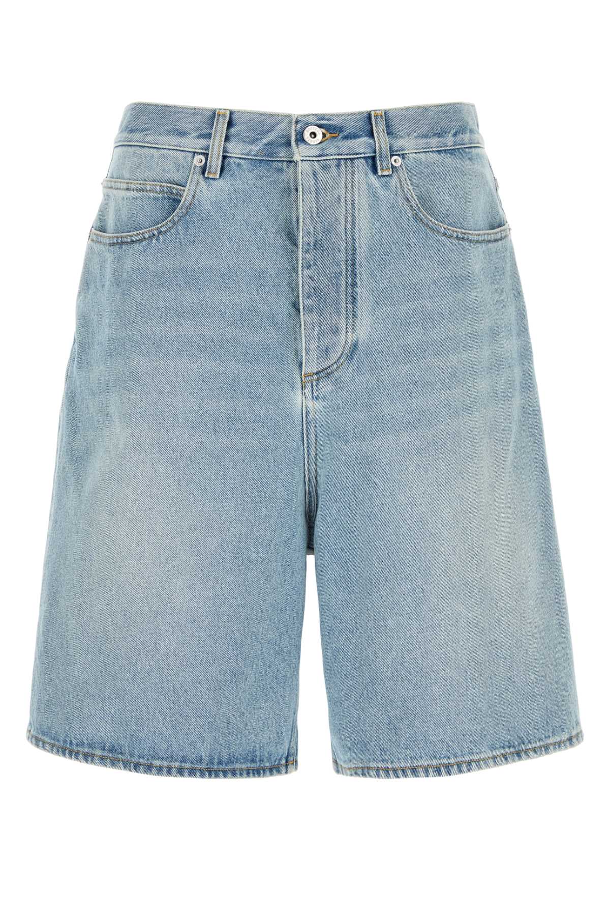 Bottega Veneta Men Light-Blue Denim Bermuda Shorts BOTTEGA VENETA