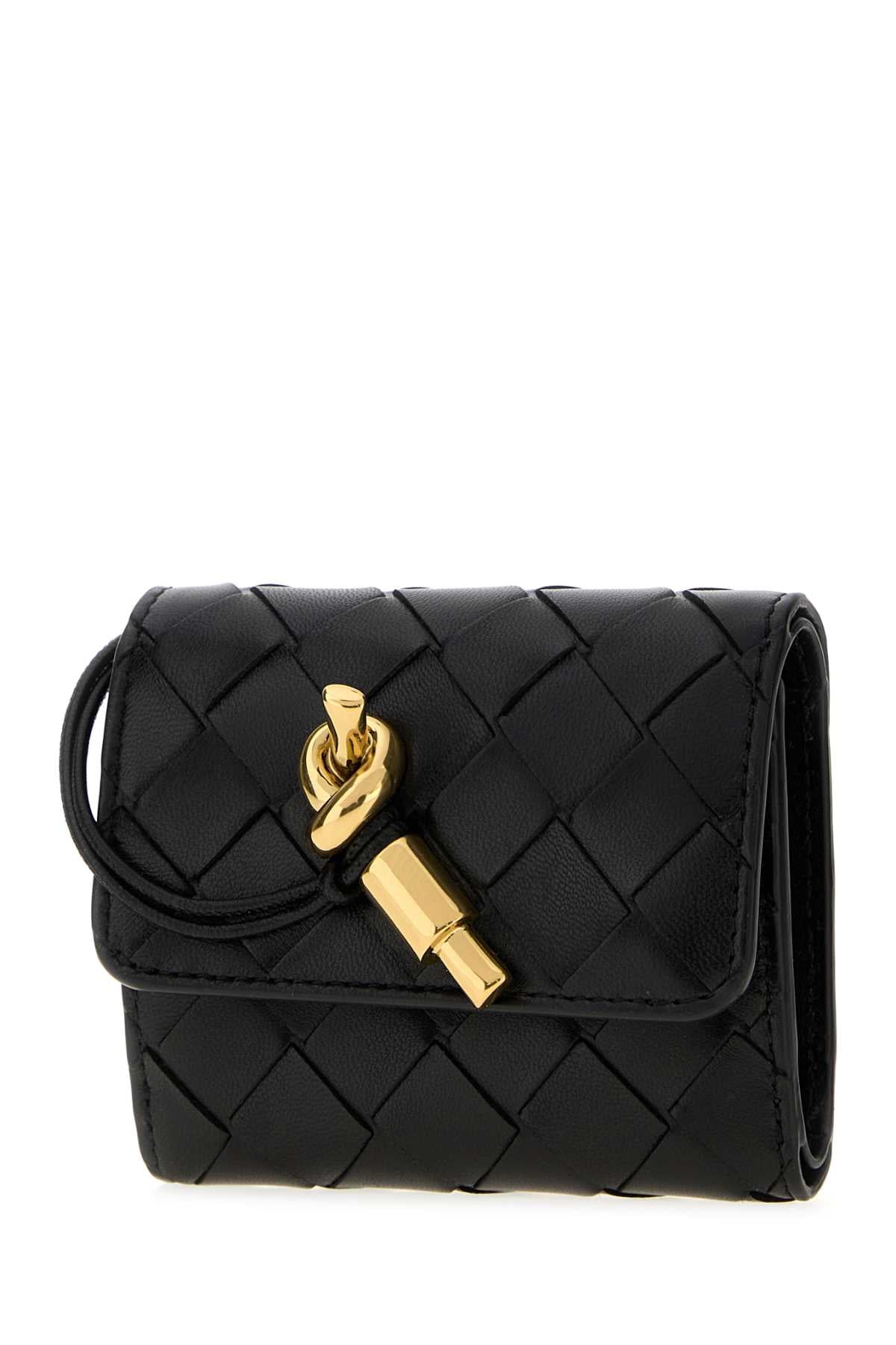 Bottega Veneta Women Black Leather Andiamo Wallet BOTTEGA VENETA