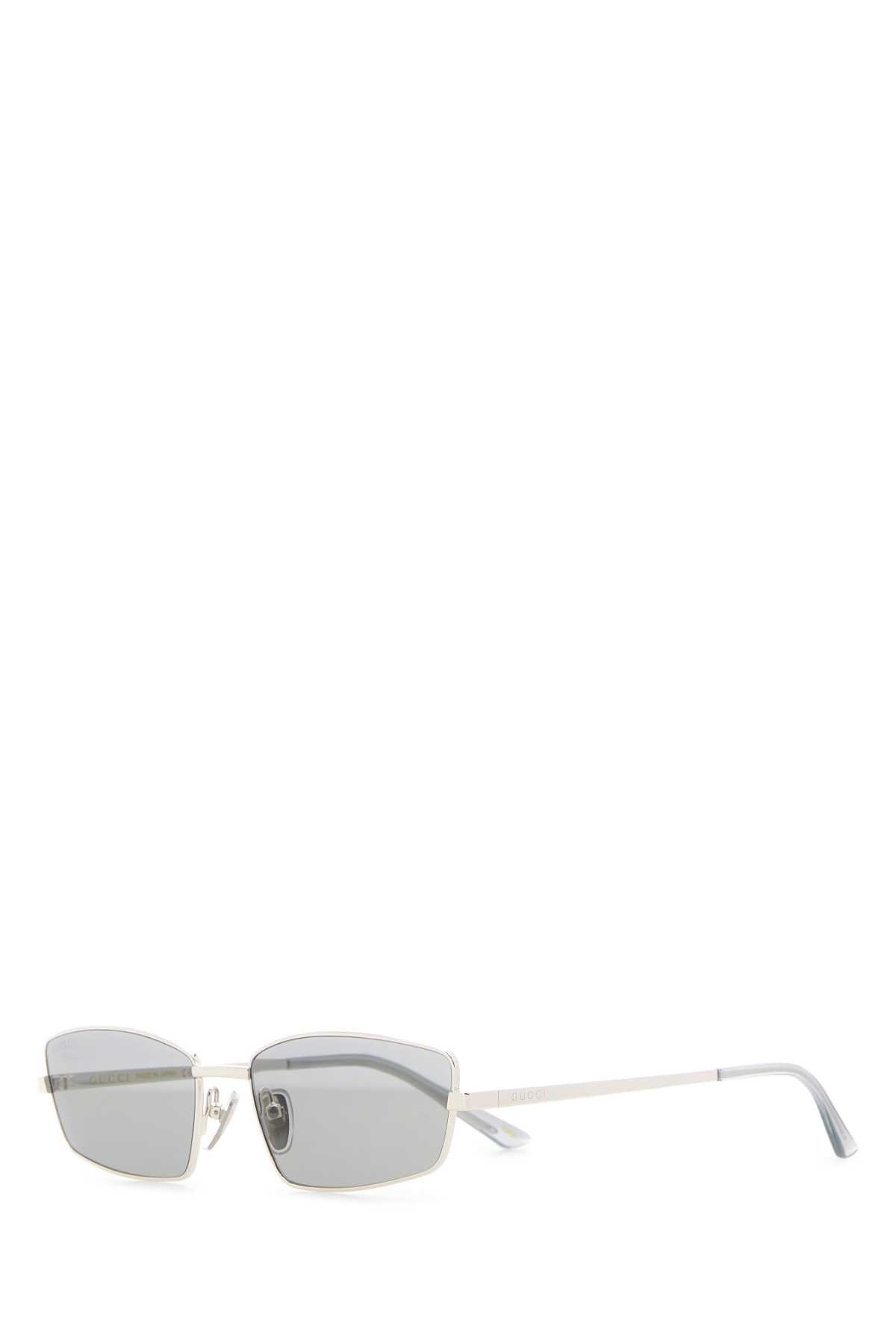 Gucci Women Silver Metal Sunglasses