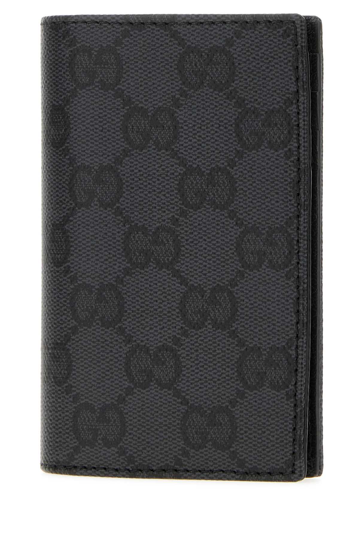 Gucci Men Black Gg Canvas Gucci Essence Classic Card Holder GUCCI