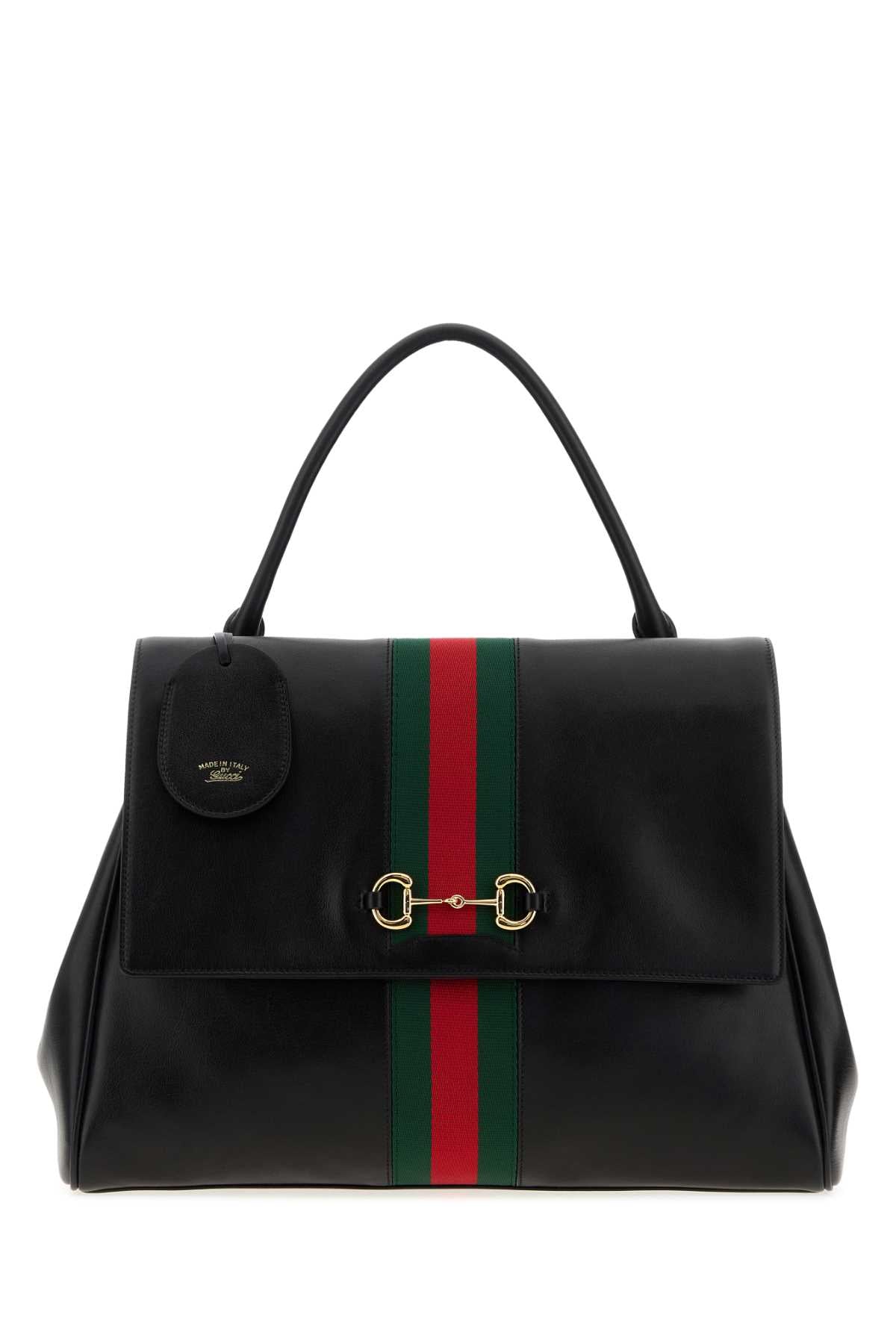 Gucci Women Black Leather Large Paparazzo Handbag GUCCI
