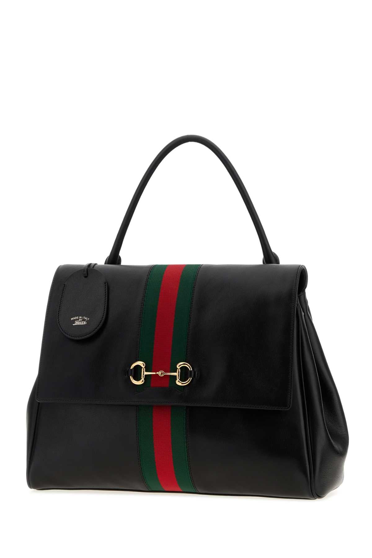 Gucci Women Black Leather Large Paparazzo Handbag GUCCI