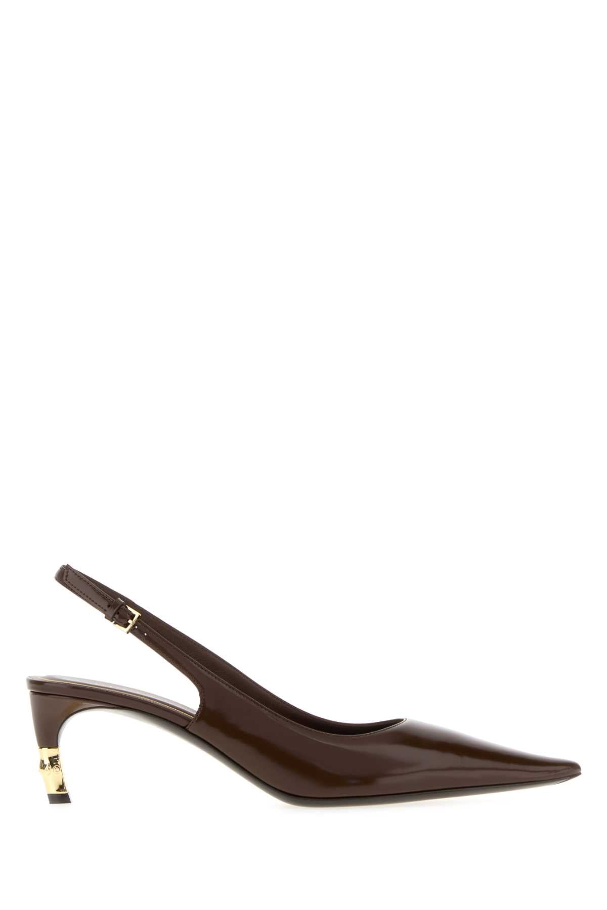 Gucci Women Chocolate Leather Castello Pumps