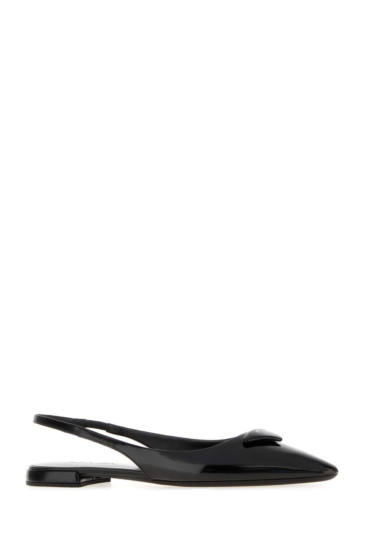 Prada Women Black Leather Ballerinas PRADA