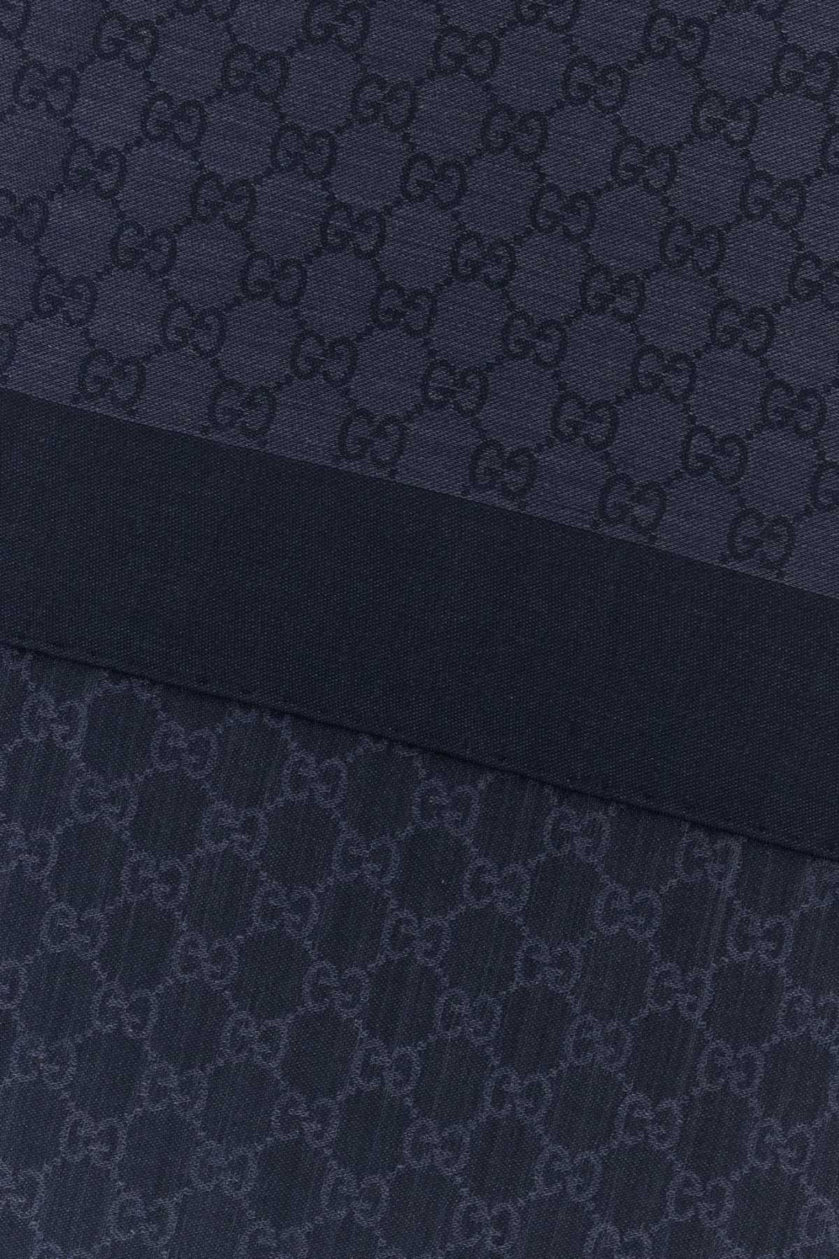 Gucci Men Embroidered Wool Blend Foulard GUCCI