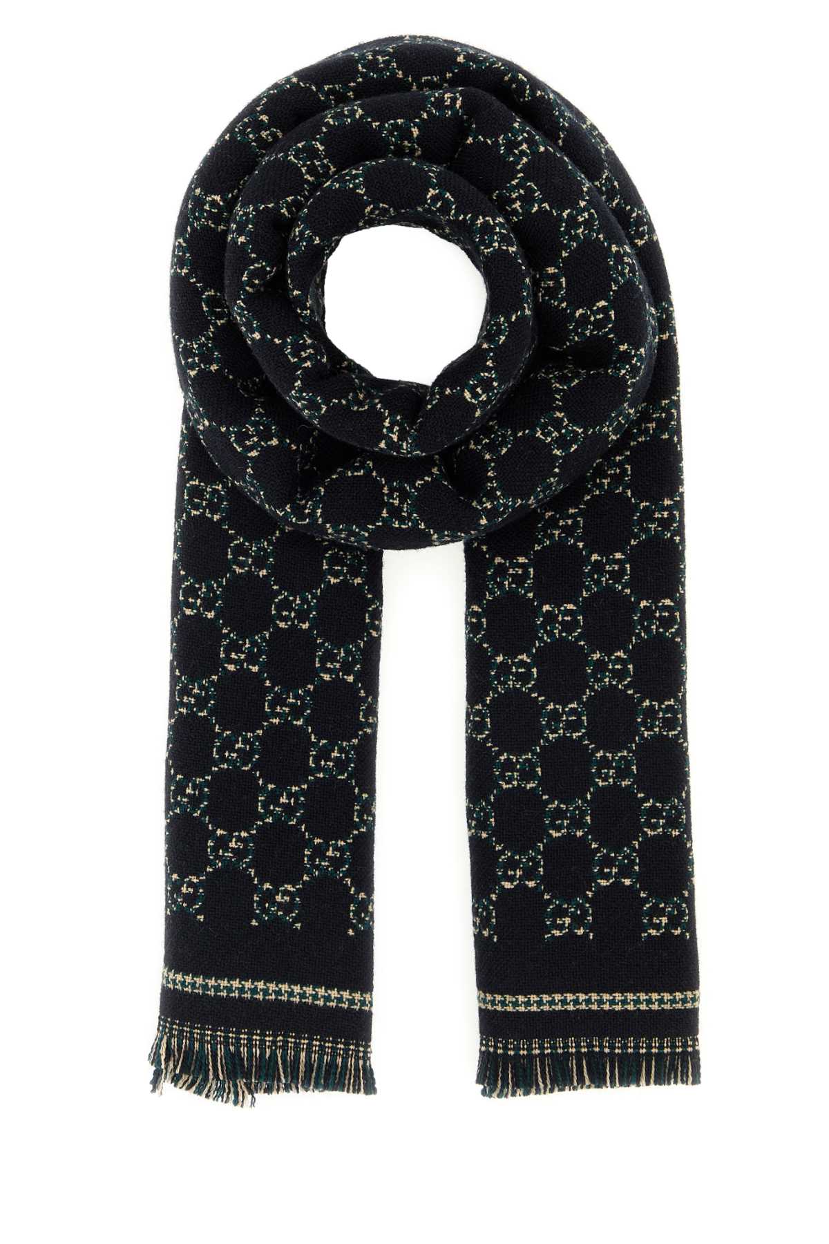 Gucci Men Gg Jacquard Scarf GUCCI