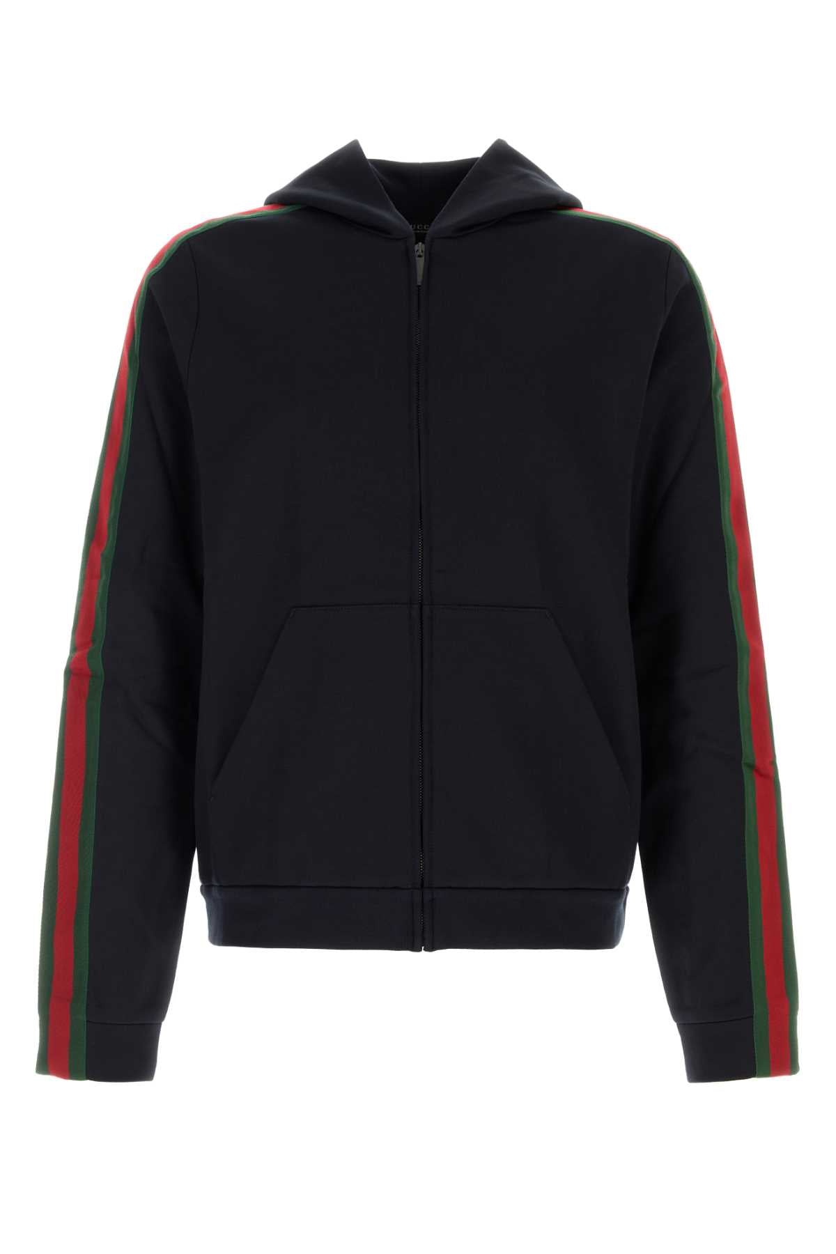 Gucci Men Midnight Blue Jersey Sweatshirt