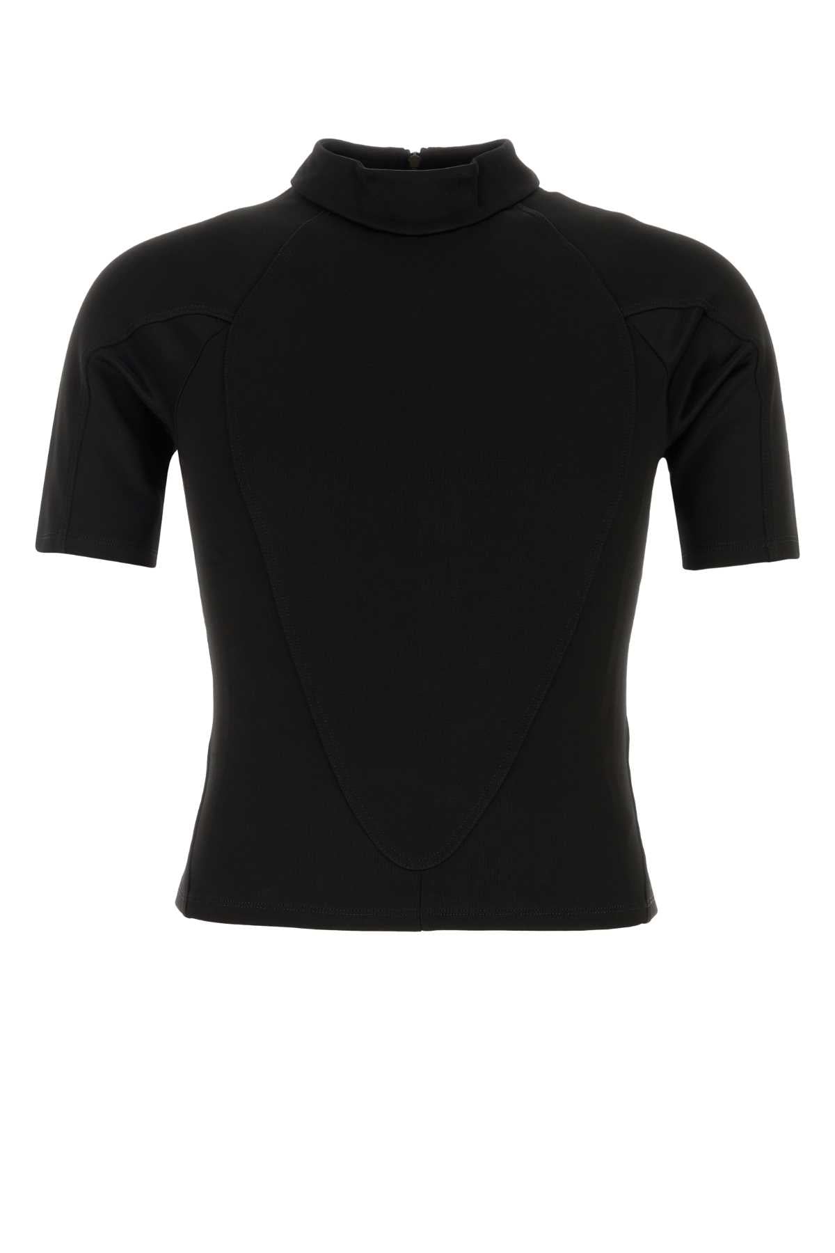 Gucci Men Black Tech Fabric T-Shirt GUCCI