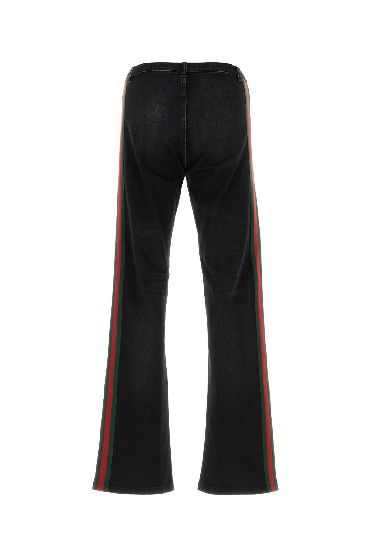 Gucci Men Black Stretch Denim Jeans GUCCI