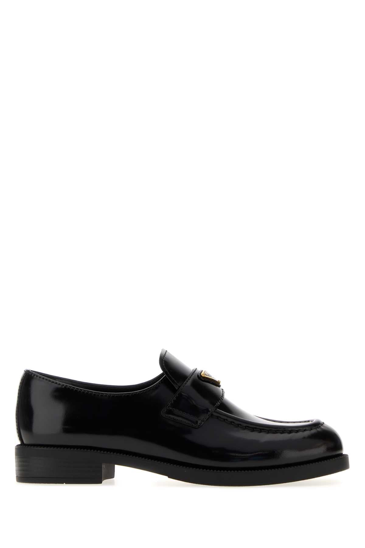 Prada Women Black Leather Loafers PRADA