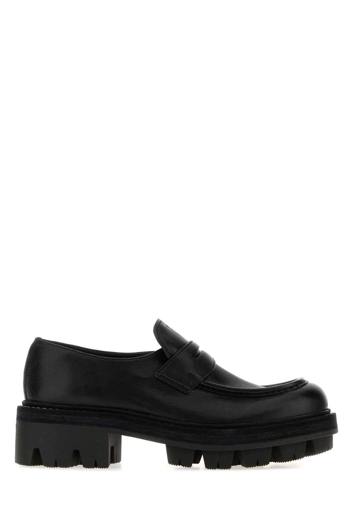 Prada Women Black Leather Loafers PRADA