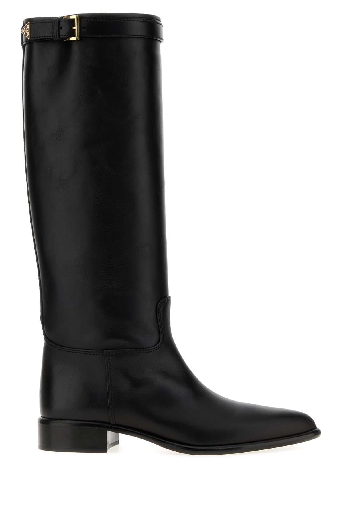 Prada Women Black Leather Boots PRADA