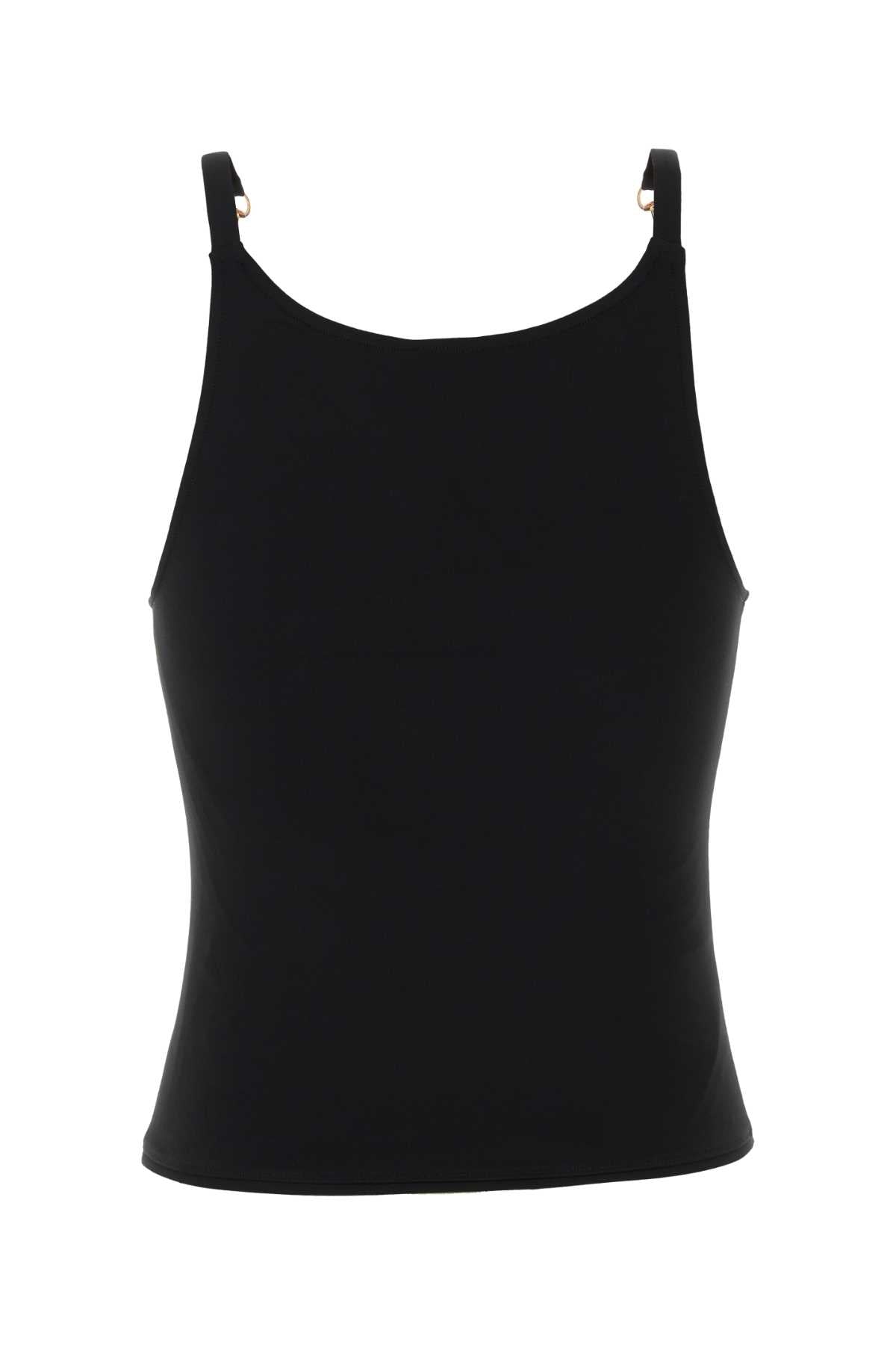 Gucci Women Black Stretch Crepe Top GUCCI