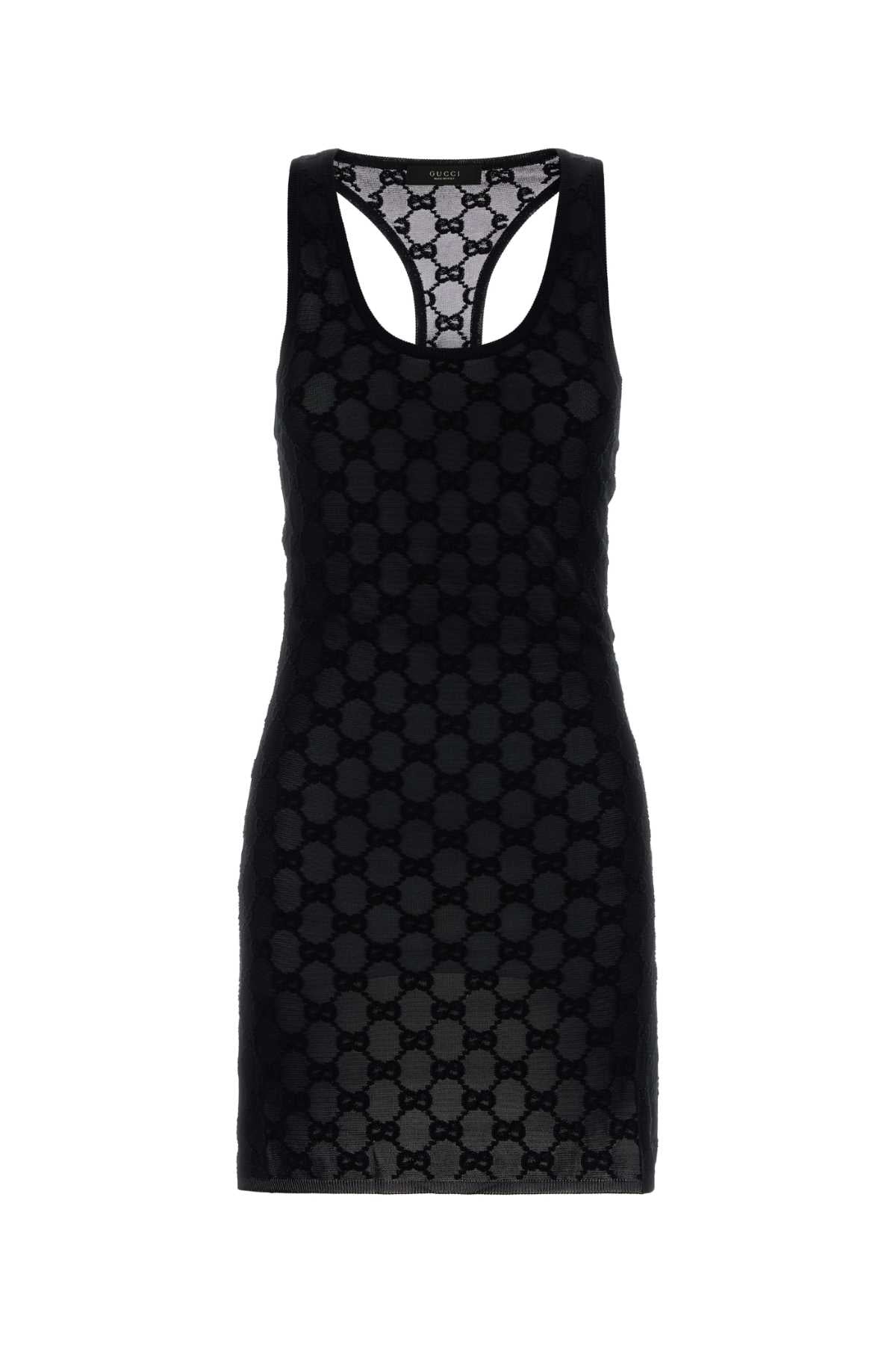 Gucci Women Midnight Blue Viscose Blend Dress GUCCI