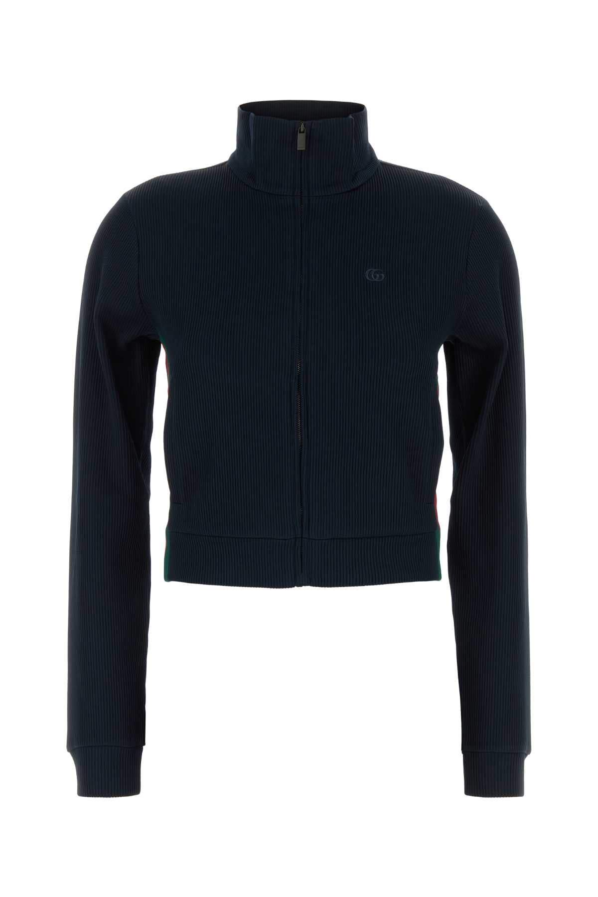 Gucci Women Midnight Blue Jersey Sweatshirt GUCCI