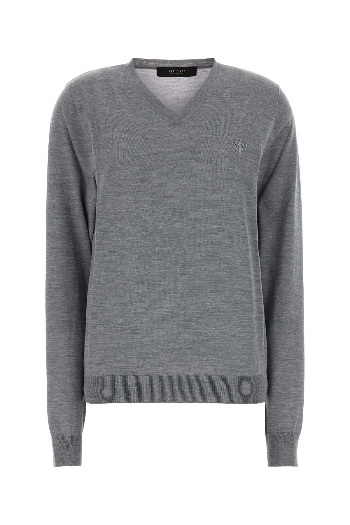 Gucci Women Grey Wool Sweater GUCCI